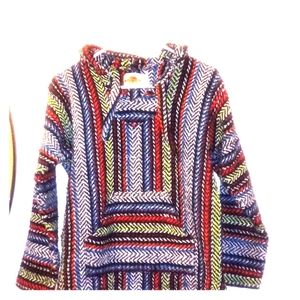 Colorful threaded hoodie
